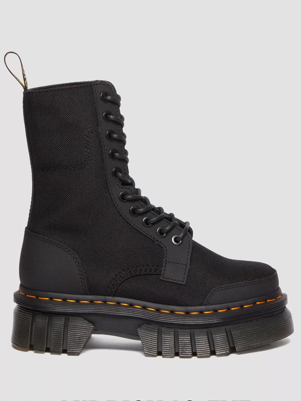 Dr. Martens Audrick 10-EYE Poly & Leather Platform Womens size 8 NEW!!! RARE!!!